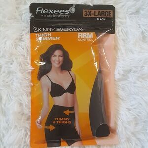 FLEXEES Thigh Slimmer Shapewear Black New Womens Size 3X Large